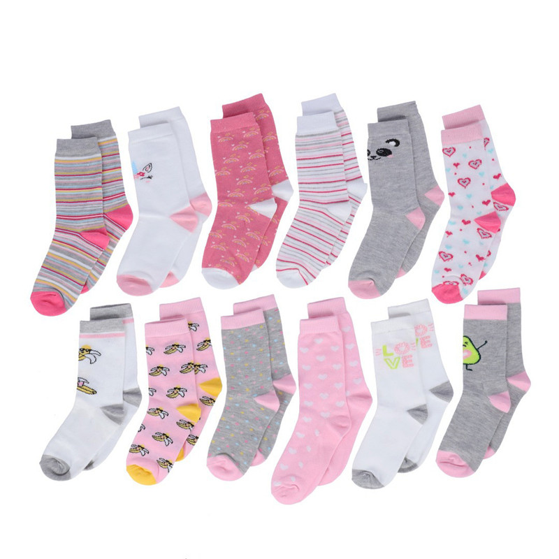 Calcetin Md. 8006 Camelia para Niña (3 Pares)