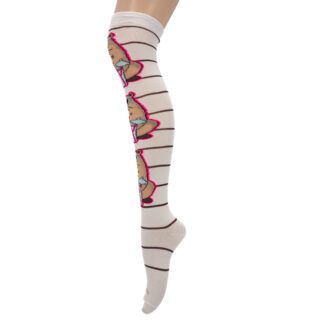 Leka medieta de microfibra md. 18.1 dama UT capibara con lentes y fondo blanco