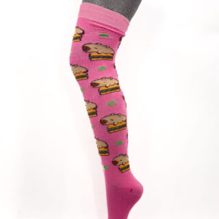 Leka medieta de microfibra md. 18.1 dama UT capibara en fondo rosa fresa y círculos verdes