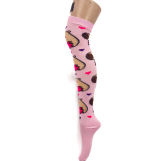 Leka medieta de microfibra md. 18.1 dama UT capibara con corazones en rosa neon y fondo rosa pastel