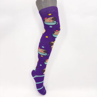 Leka medieta de microfibra md. 18.1 dama UT capibara fondo morado