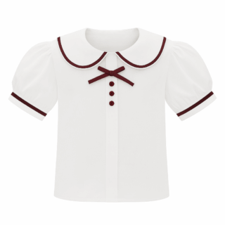 Blusa escolar manga corta Cola de ratón